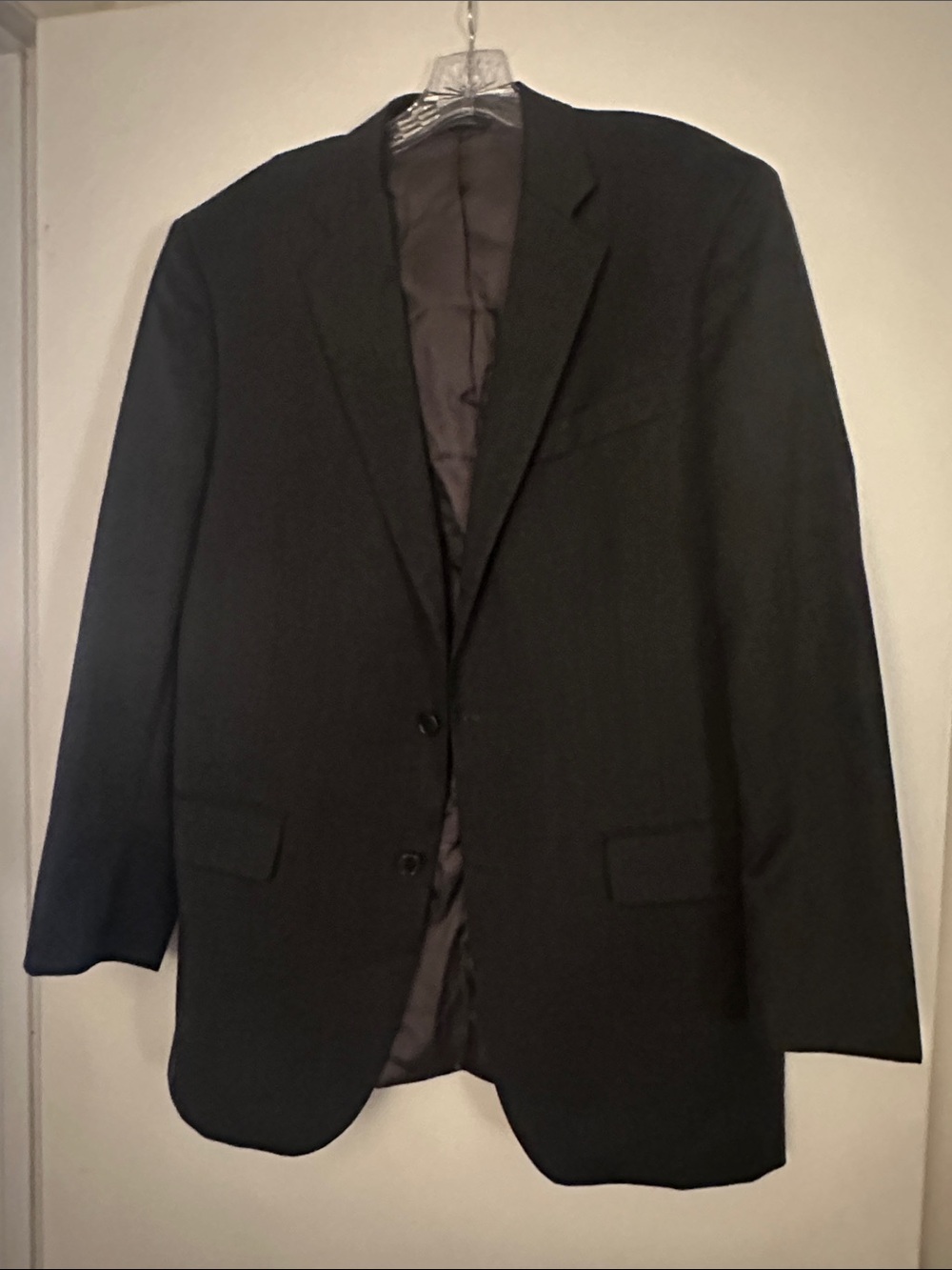 Brooks Brothers Black Men's Two-Button Sport Coat
